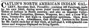 Advertisement from The Era newspaper, 1840